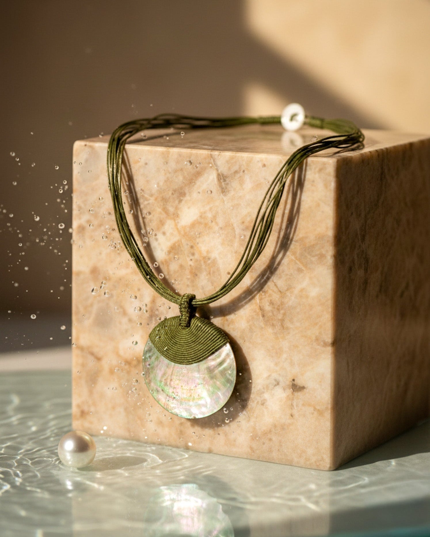 Vòng cổ mặt bào ngư thời trang Hity