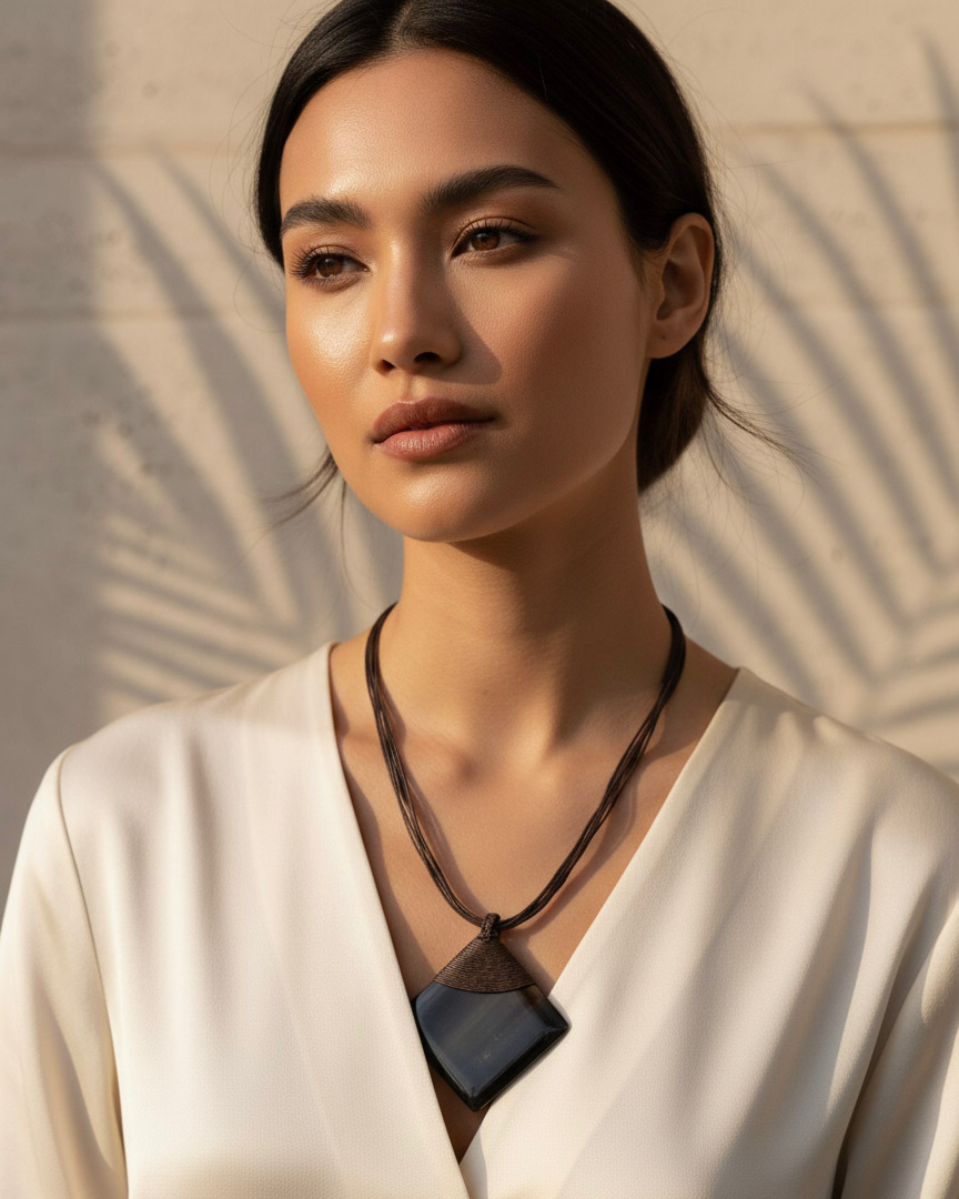 Vòng cổ mặt sừng trâu thời trang Hity