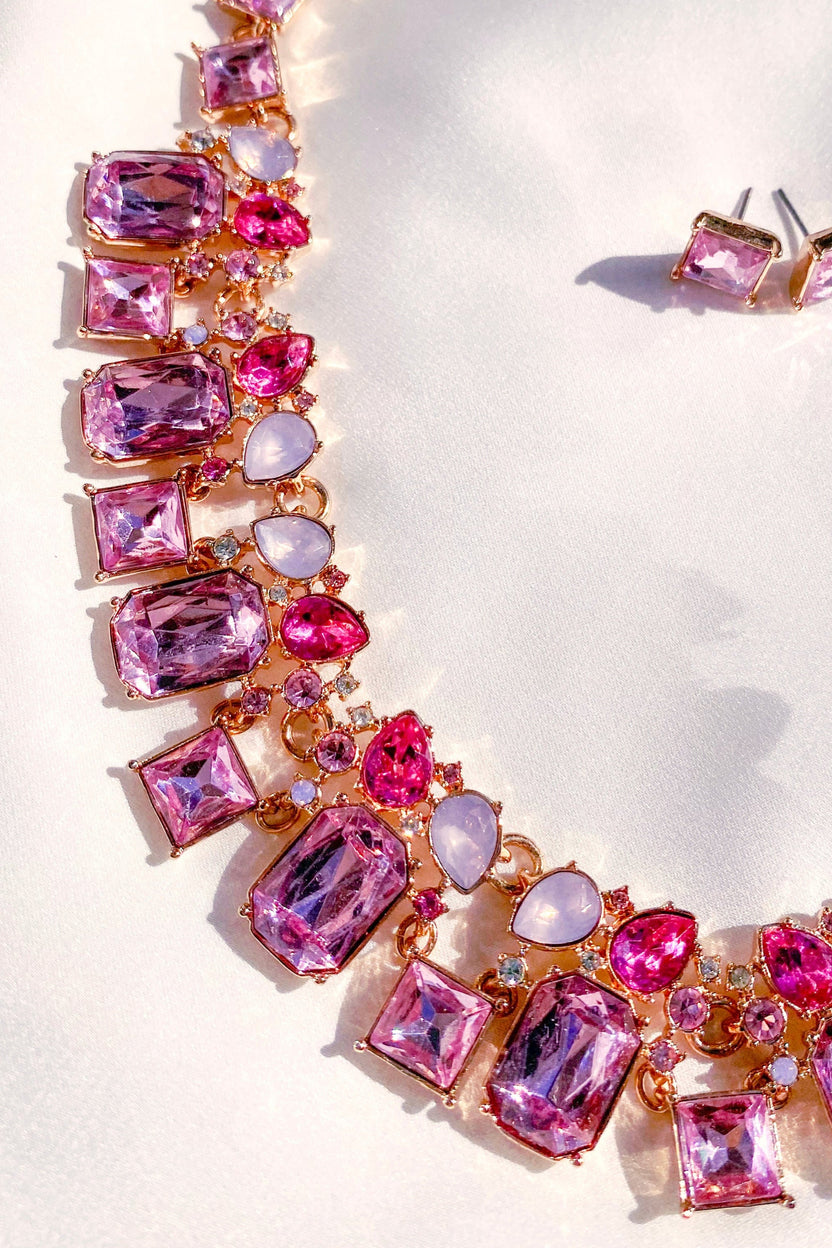 Vòng cổ pha lê trang sức đi tiệc thời trang Hity