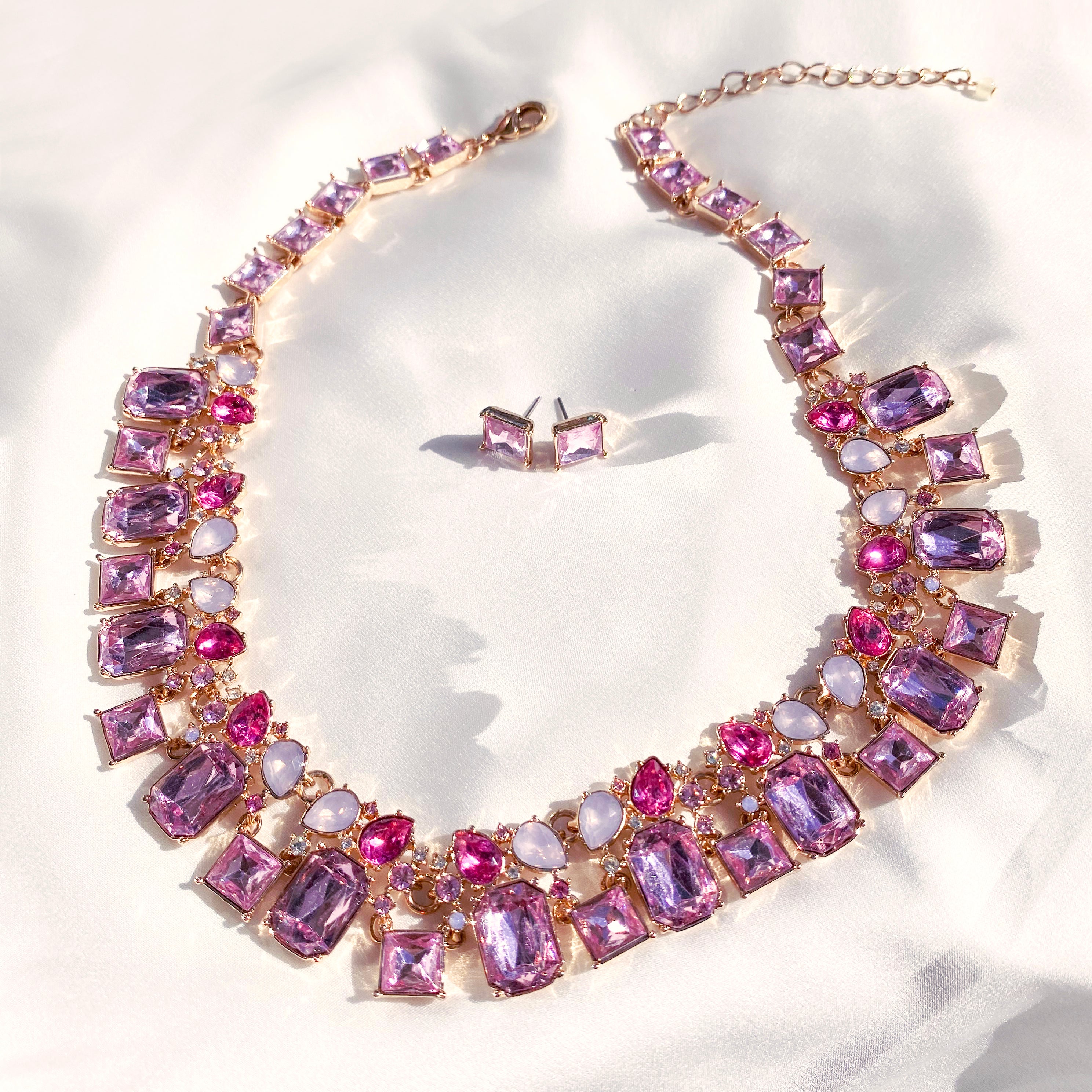 Vòng cổ pha lê trang sức đi tiệc thời trang Hity