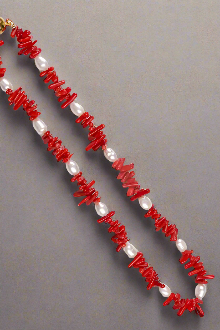 Vòng cổ san hô đỏ thời trang Hity