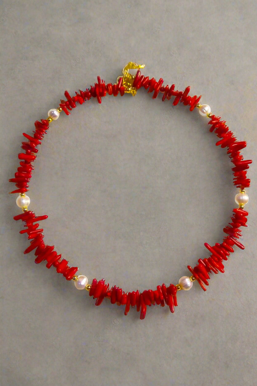 Vòng cổ san hô đỏ thời trang Hity