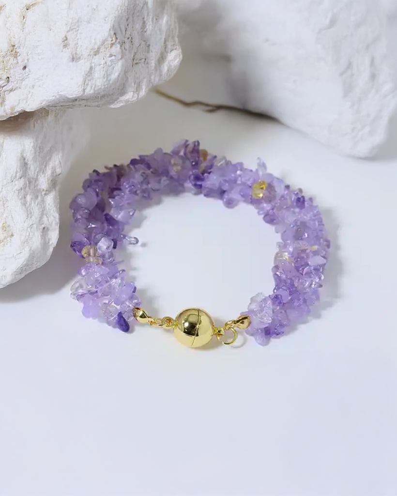 Vòng tay layer đá thạch anh thời trang Hity