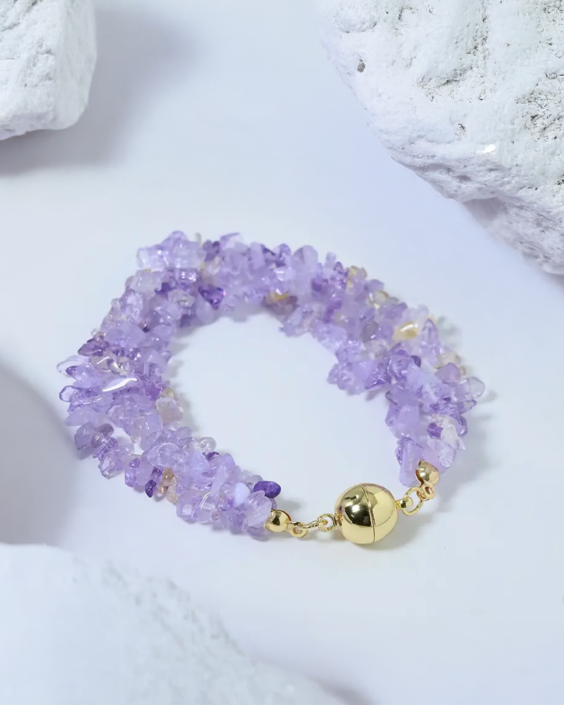 Vòng tay layer đá thạch anh thời trang Hity