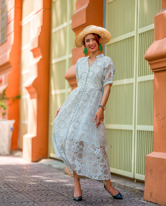 Đầm Midi Organza Mai DRE138