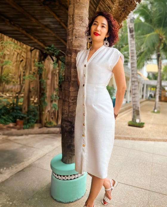 Đầm Ôm Tweed Thanh Nhã DRE084
