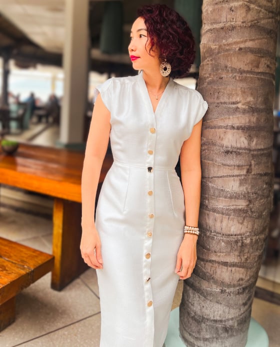 Đầm Ôm Tweed Thanh Nhã DRE084