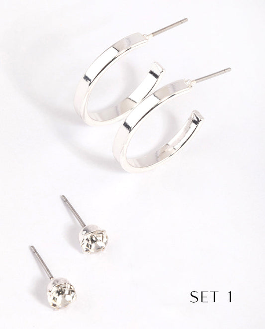 Bộ Bông Tai Nụ Zirconia ACC030
