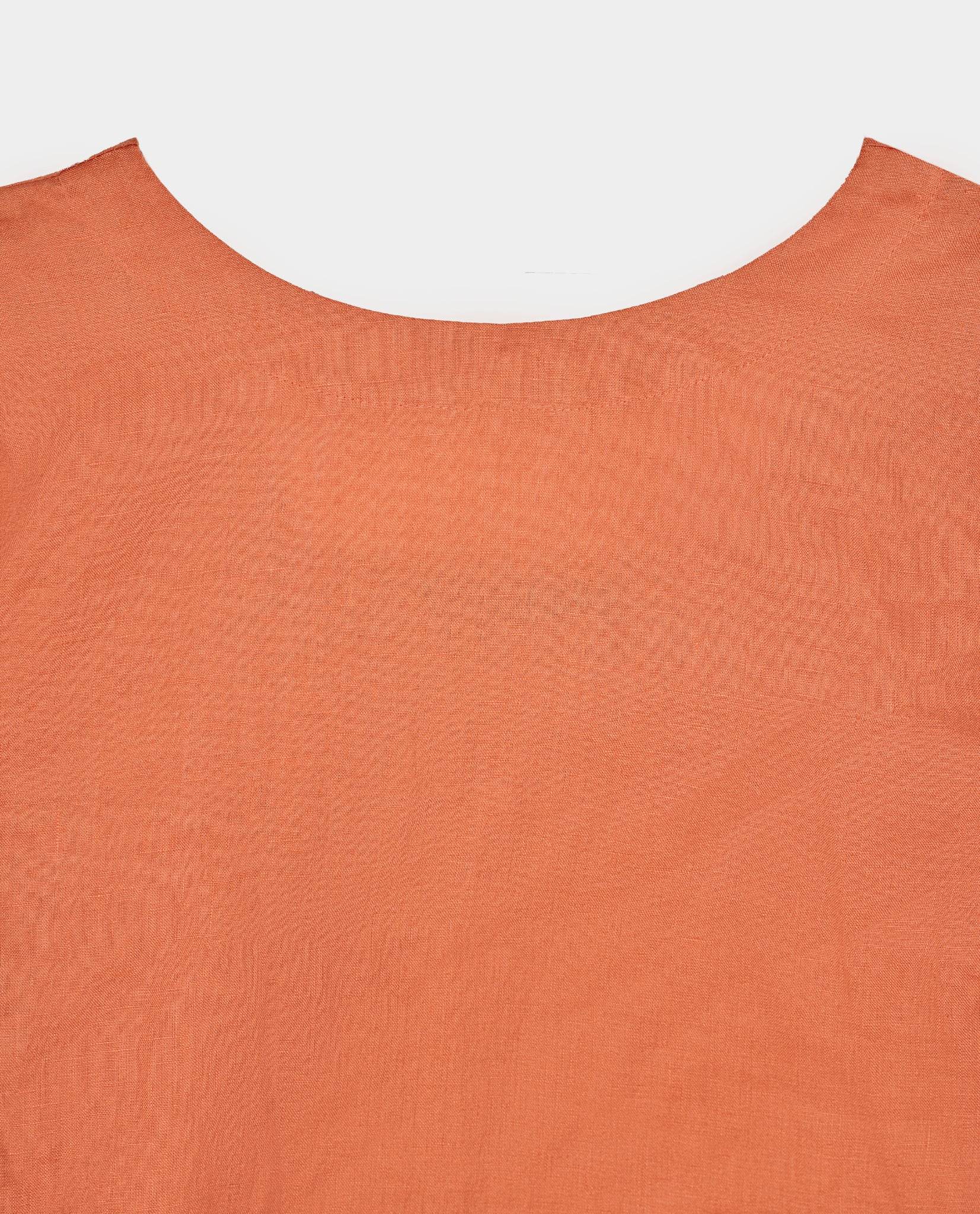 Áo Cổ Tròn Linen Mơ Nghiền TOP210 - Hity