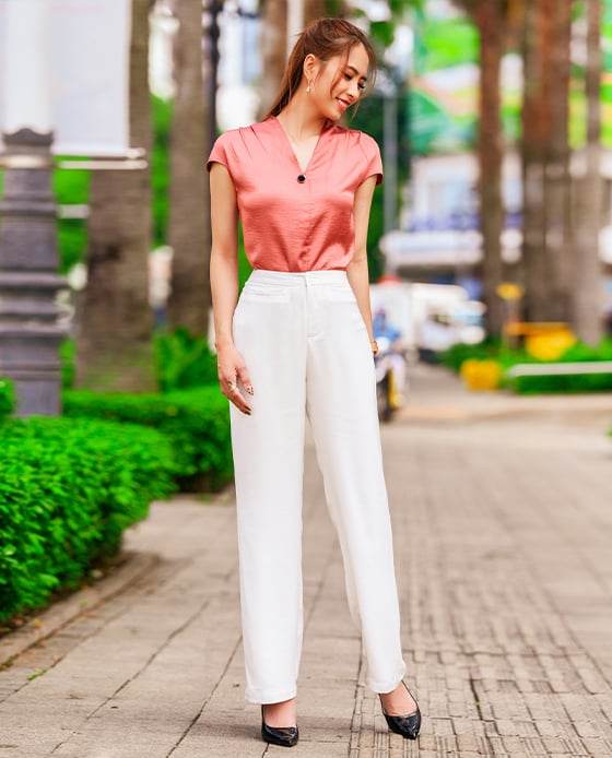 Áo Xếp Ly Vai Nam Du TOP162 - Hity