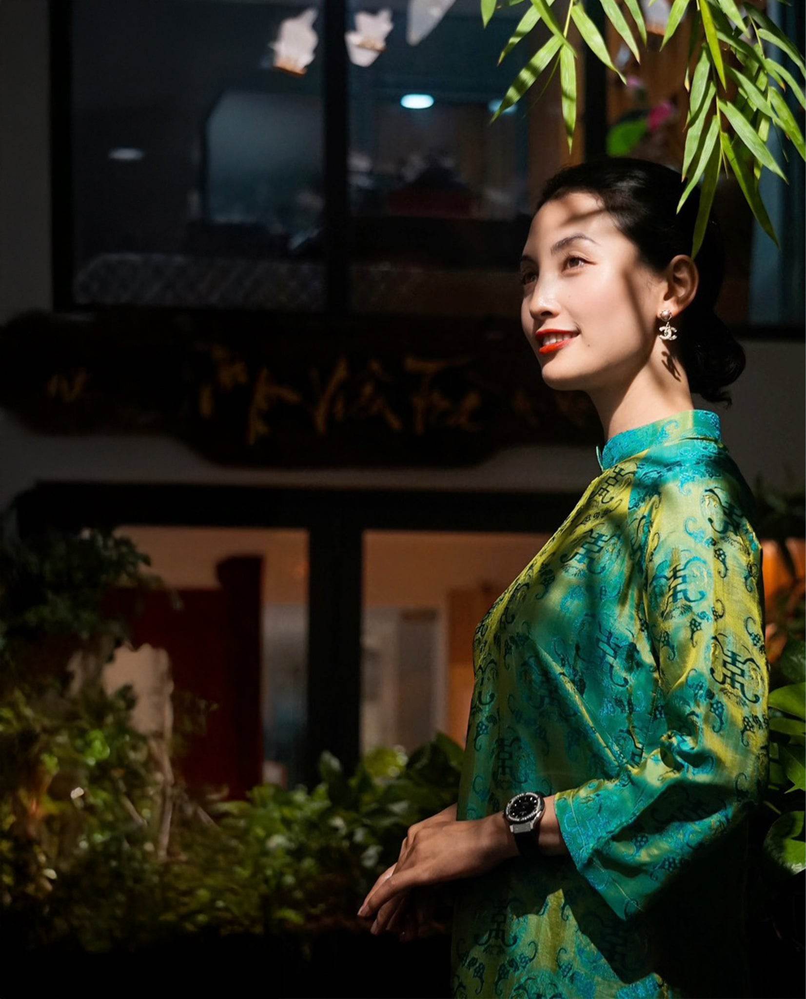 Bộ Áo Dài Gấm Việt ADA006 - Hity