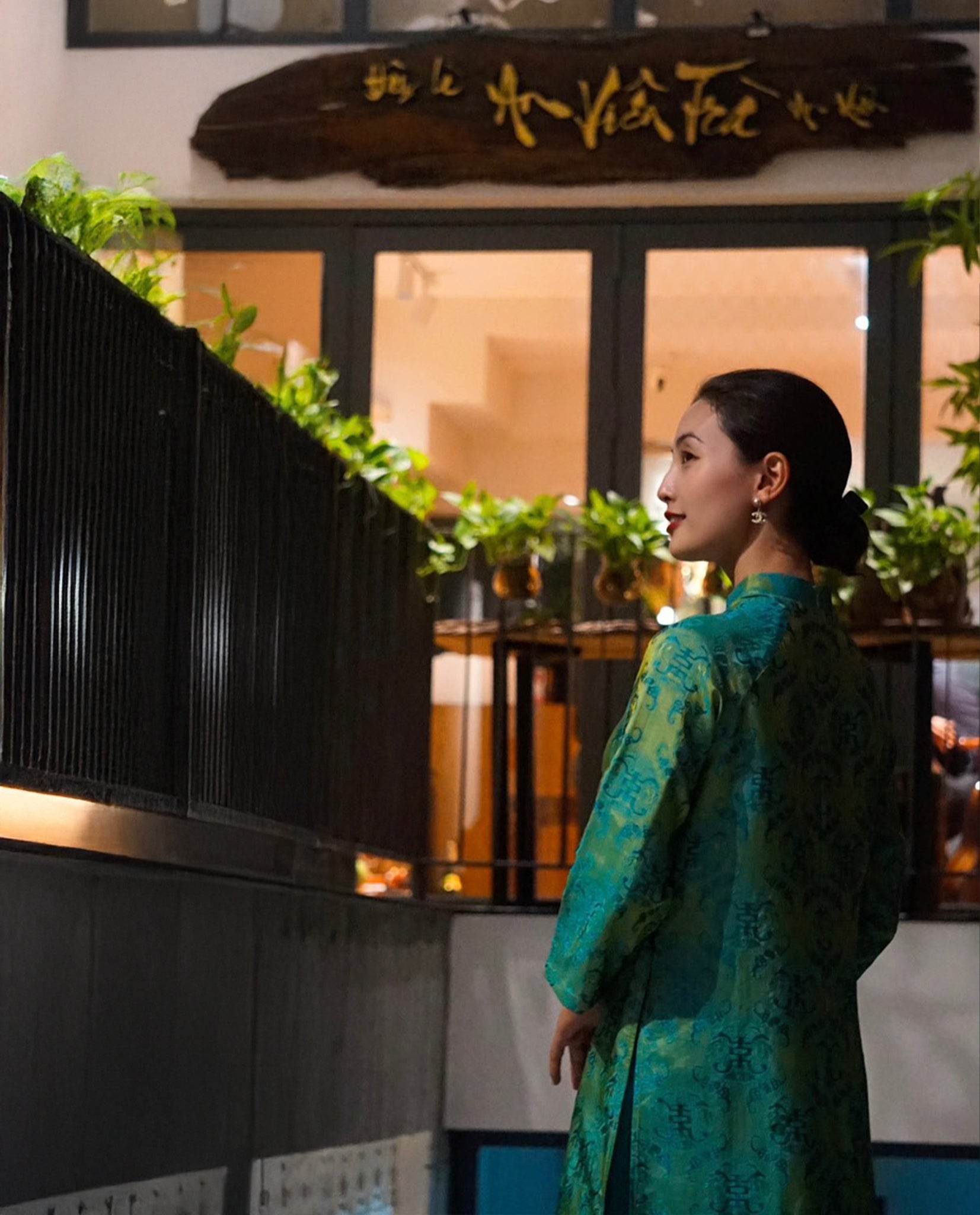 Bộ Áo Dài Gấm Việt ADA006 - Hity