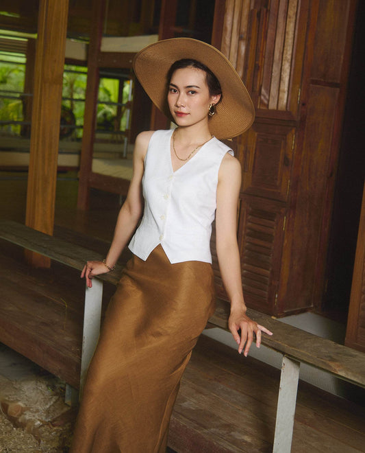 Áo Gilet Linen An Nam TOP203 - Hity