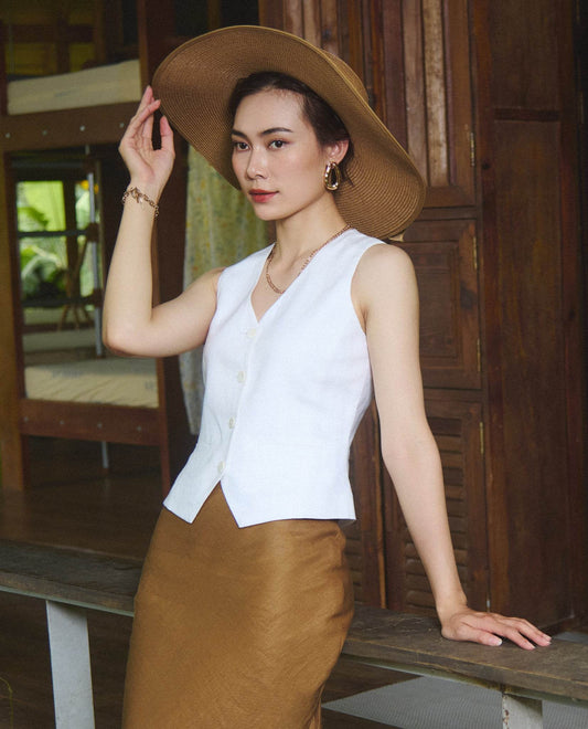 Áo Gilet Linen An Nam TOP203 - Hity