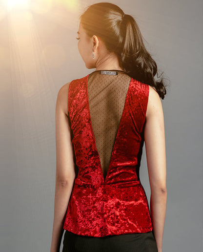 Áo Peplum Nhung Dạ Yến TOP123