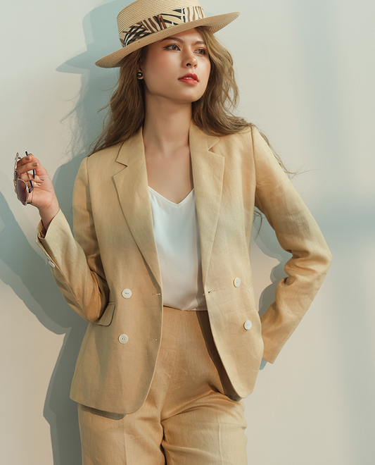 Áo Vest Blazer Linen Mộc Lan TOP169