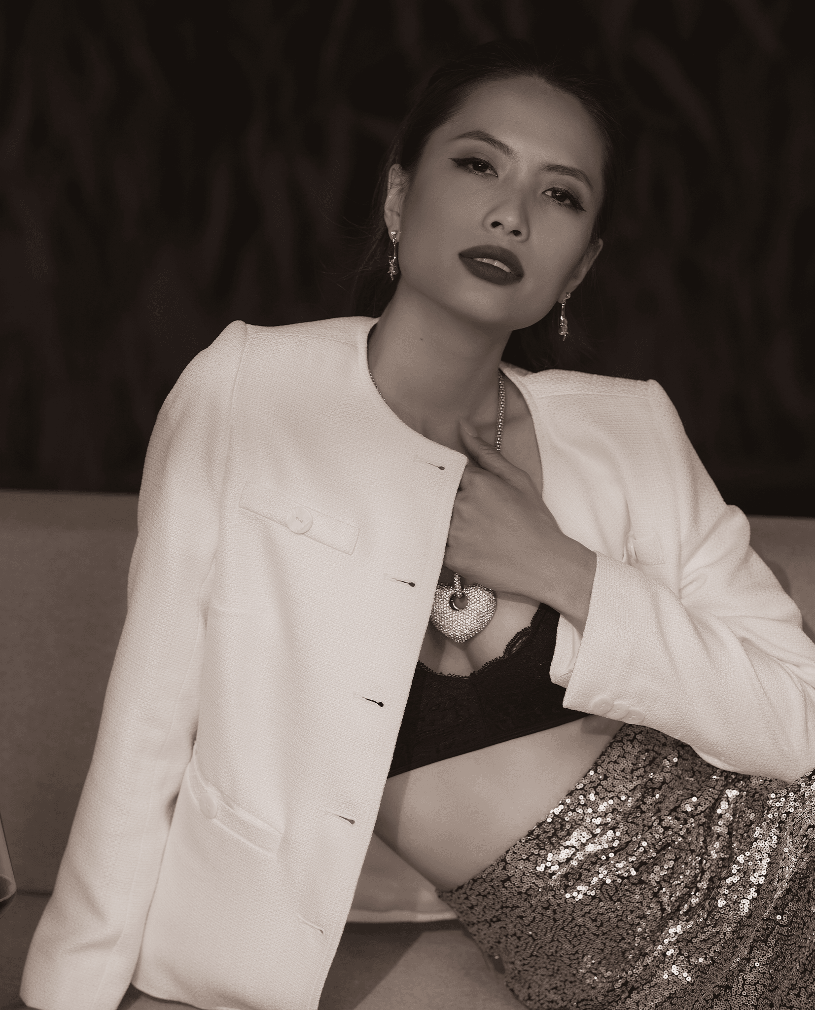 Áo Jacket Tweed Hà Giang TOP187 - Hity