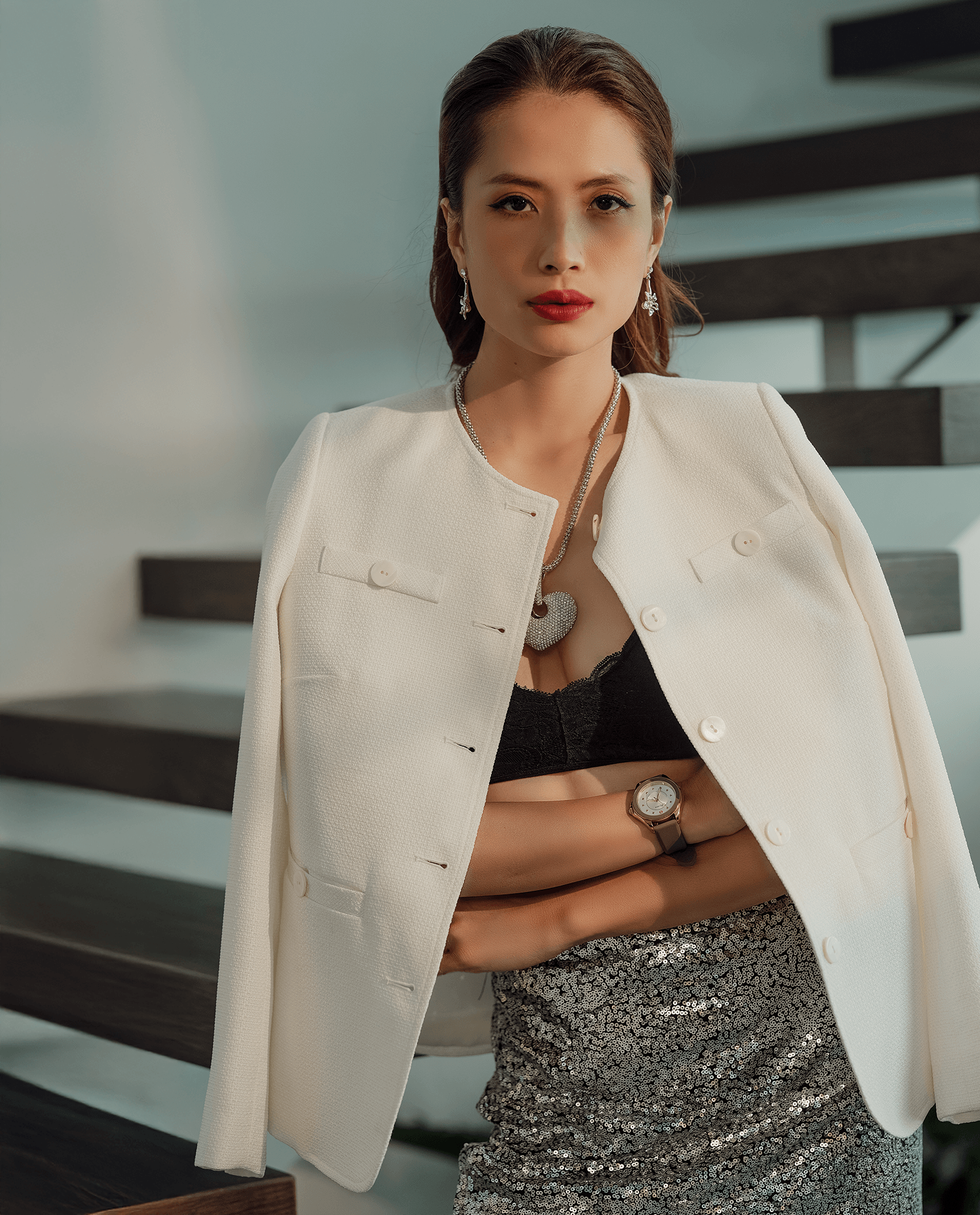 Áo Jacket Tweed Hà Giang TOP187 - Hity