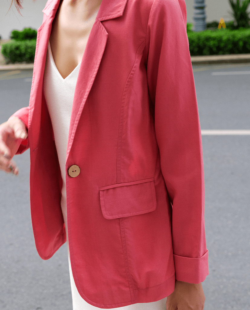 Áo Khoác Blazer Linen Sakura TOP125 - Hity