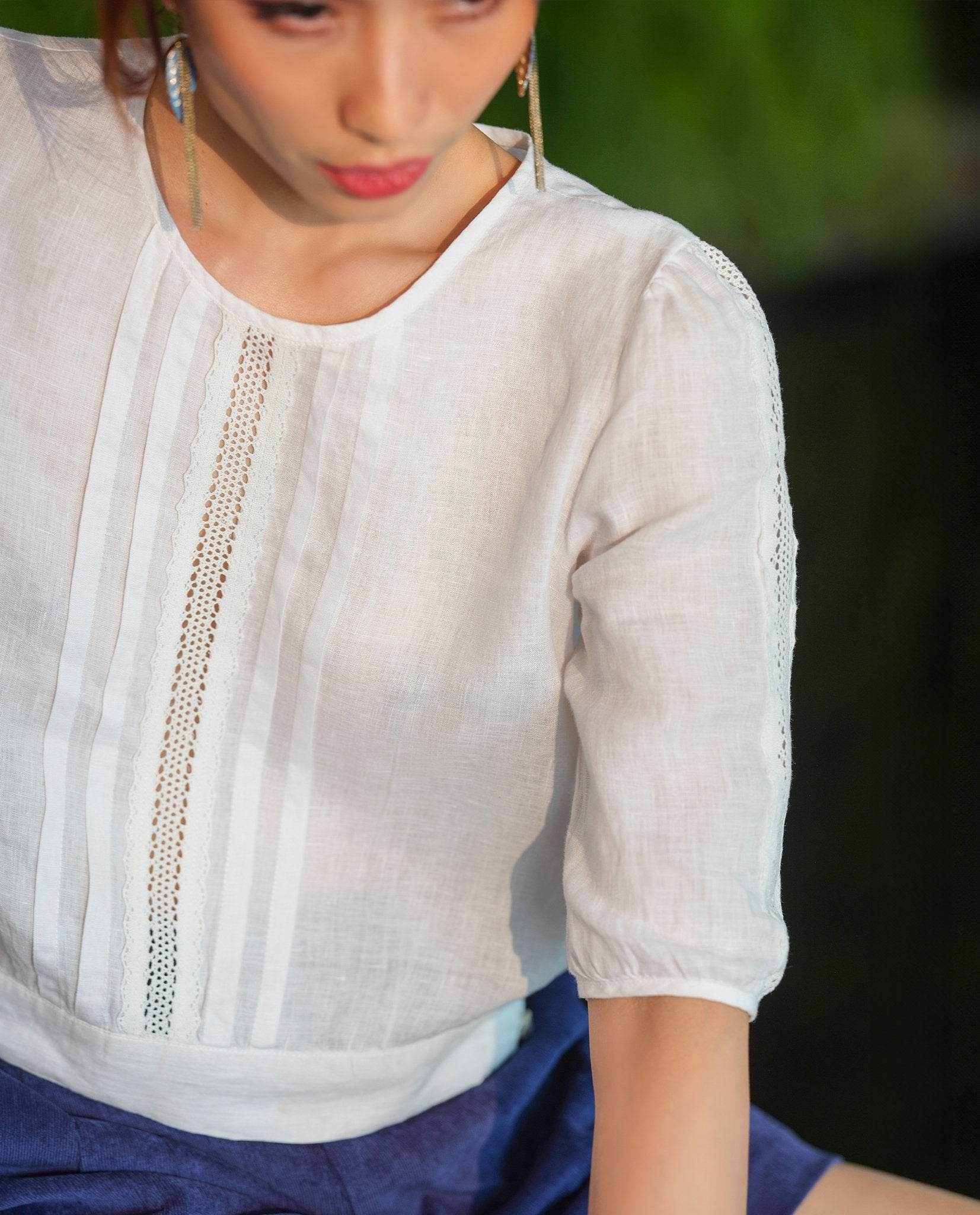 Áo Linen Mộc Trà TOP192 - Hity