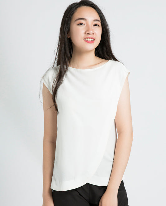 Áo Đắp Vạt Cúc Tần TOP090