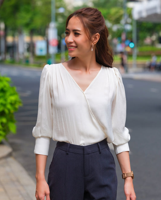 Áo Đắp Vạt Hoa Ban TOP100
