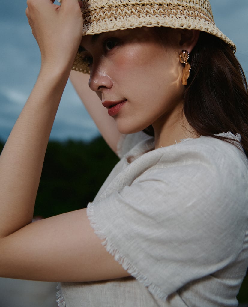 Áo Linen Rút Chỉ Lanh TOP220
