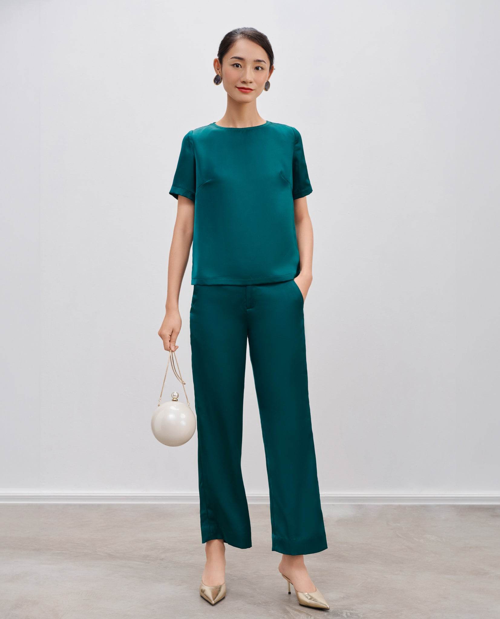 Áo Suông Cổ Tròn Cúc Phương TOP216 - Hity