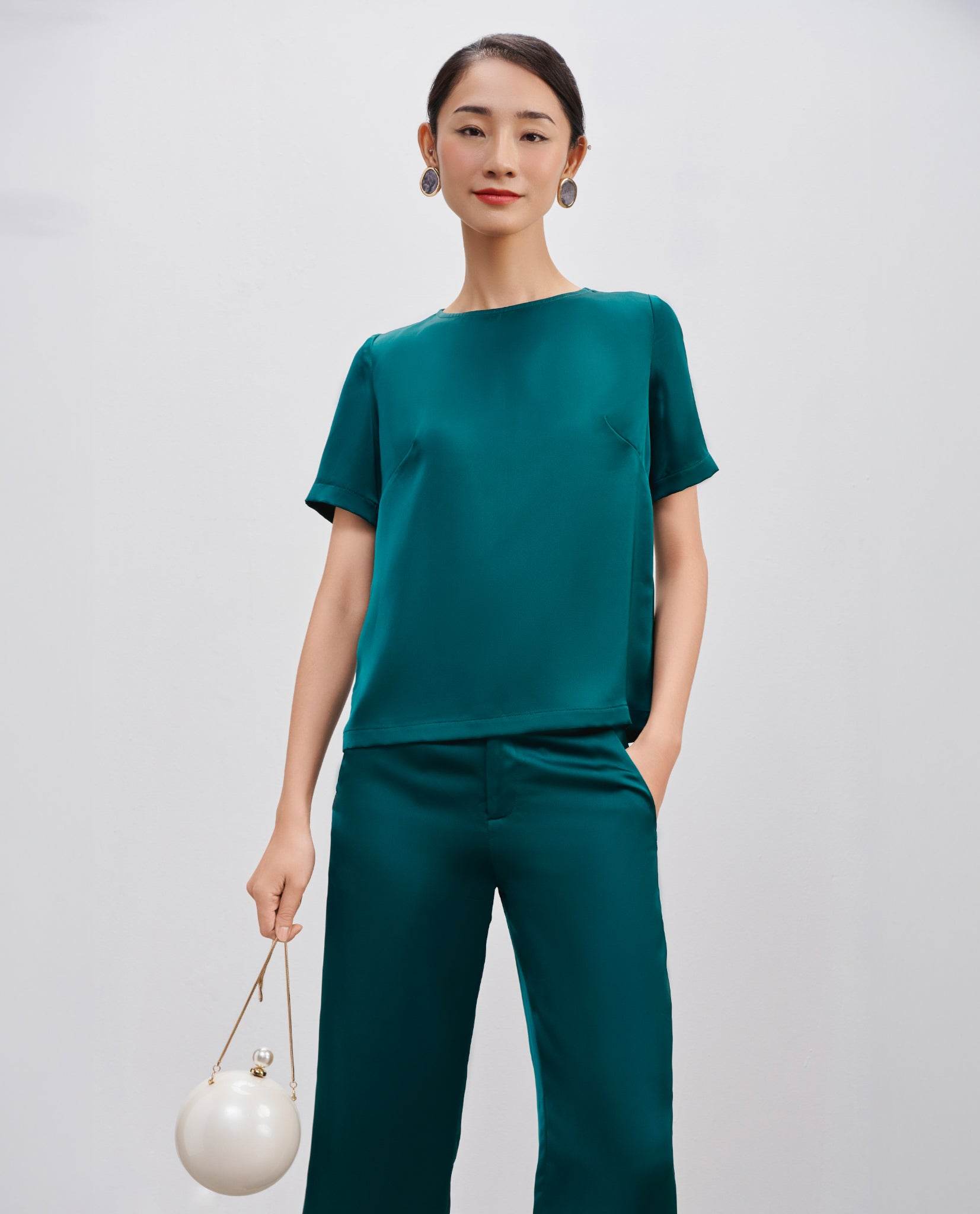 Áo Suông Cổ Tròn Cúc Phương TOP216 - Hity