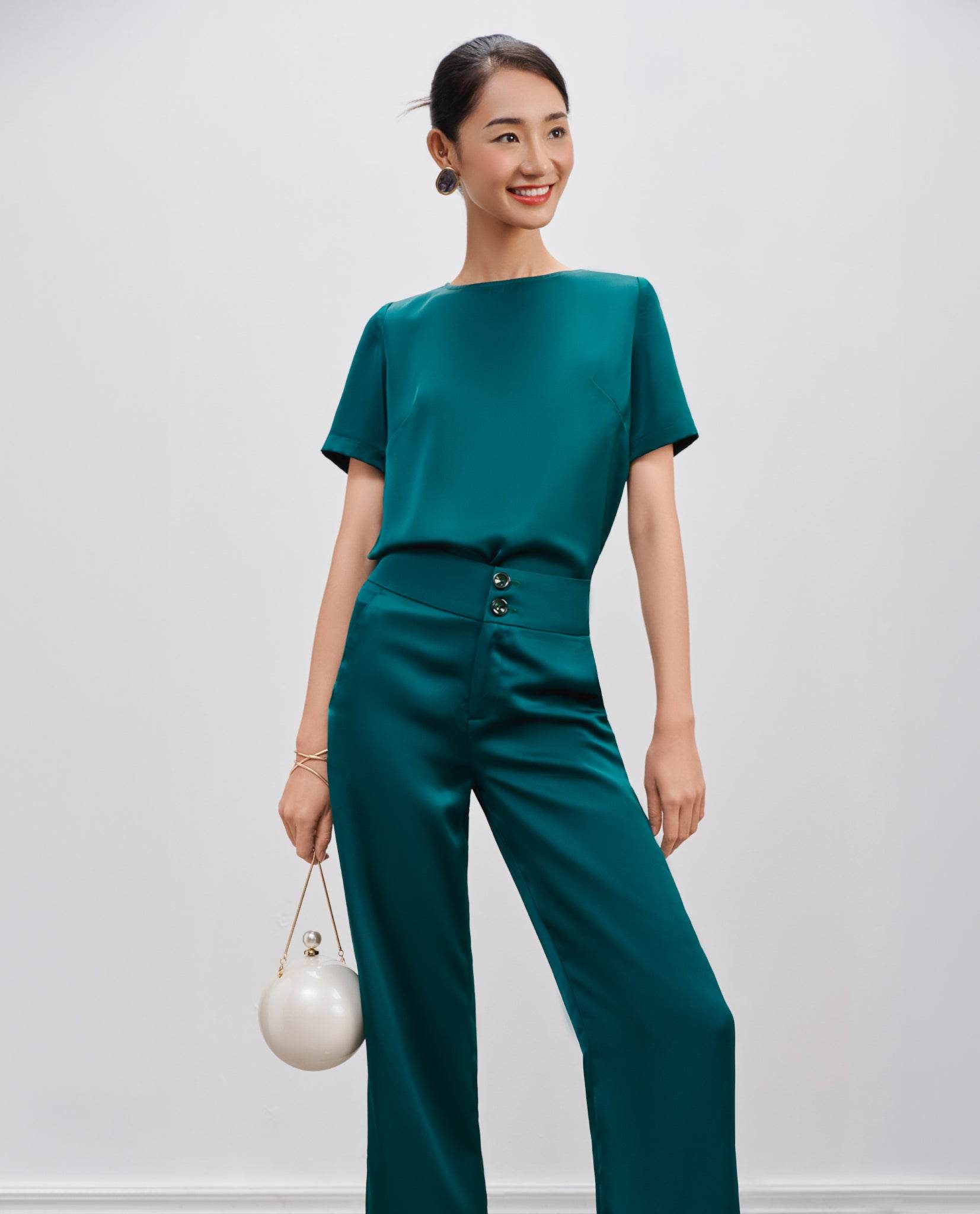 Áo Suông Cổ Tròn Cúc Phương TOP216 - Hity