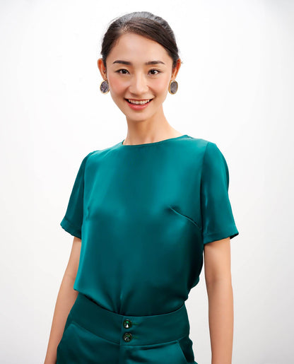 Áo Suông Cổ Tròn Cúc Phương TOP216 - Hity