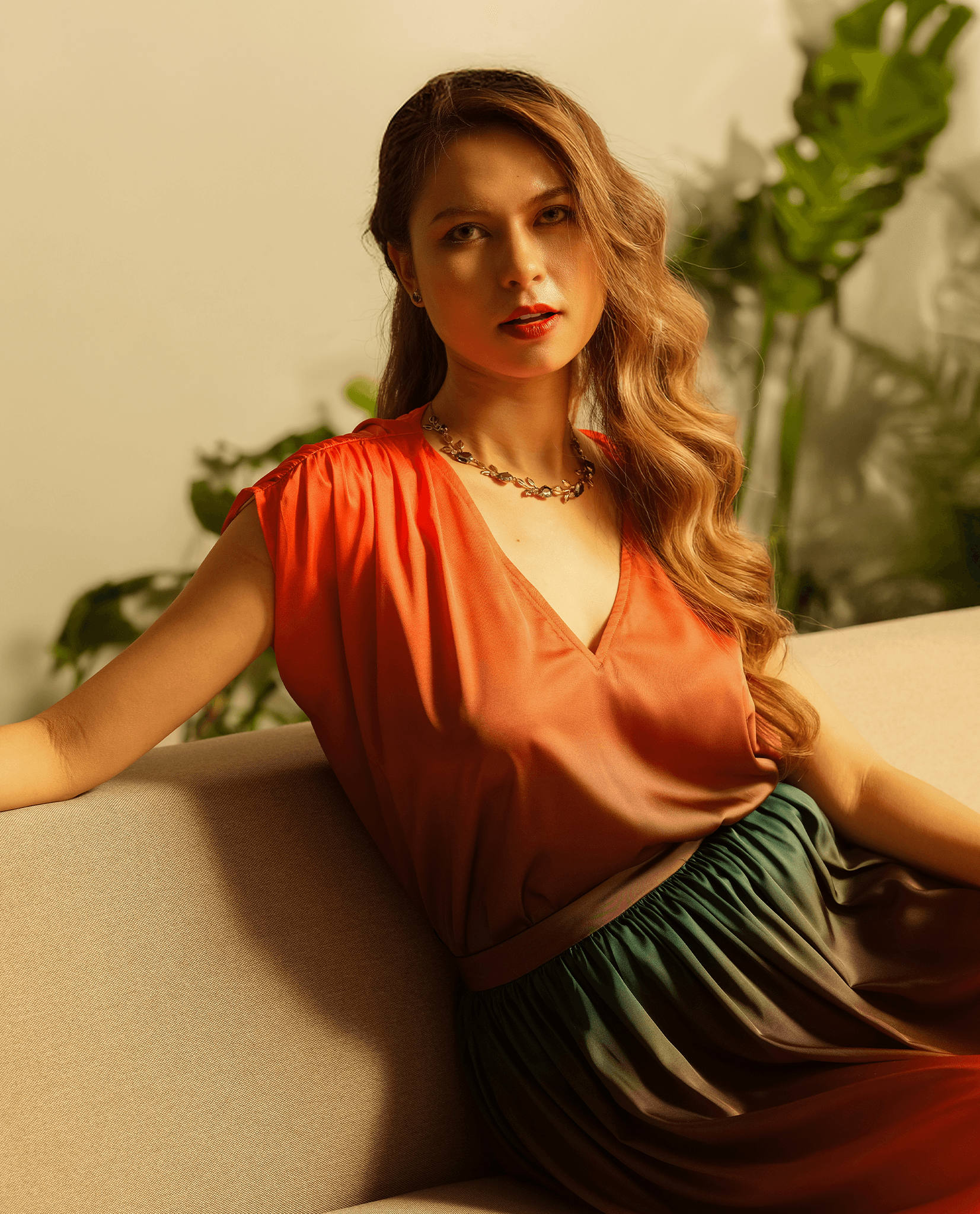 Áo Rộng Oversized Ombre Hoàng Hôn TOP185 - Hity