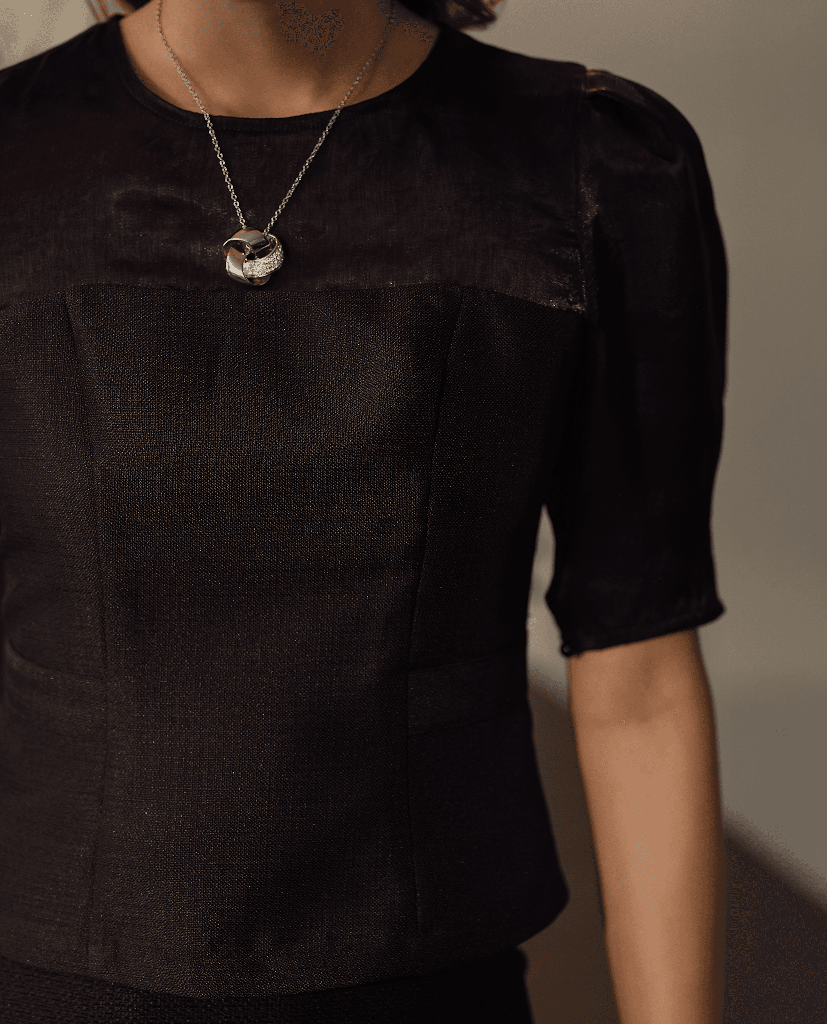 Áo Peplum Tweed Thái Hoà TOP184 - Hity