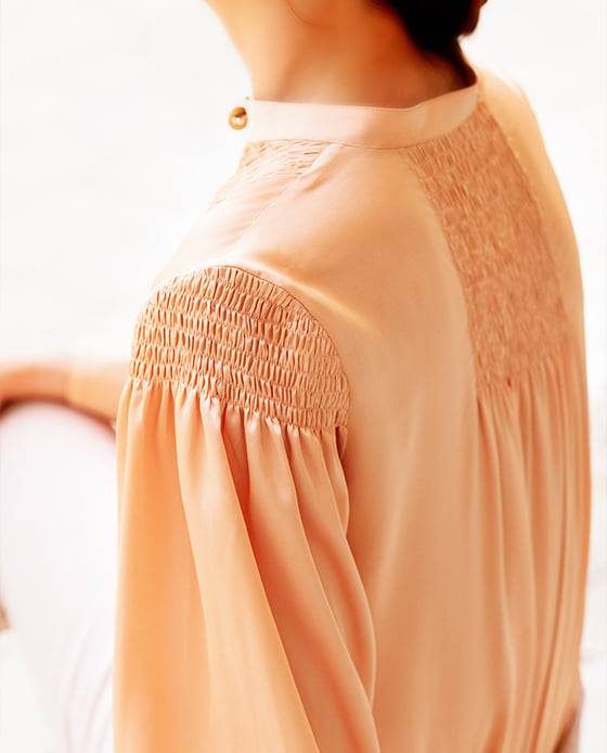 Áo Lụa Smocked Inka TOP163 - Hity