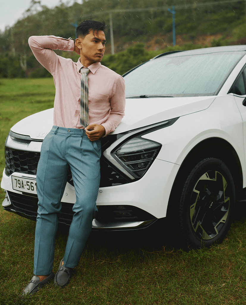 Áo Sơ Mi Linen Hồng Sa TOPM05 - Hity