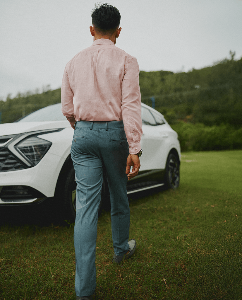 Áo Sơ Mi Linen Hồng Sa TOPM05 - Hity