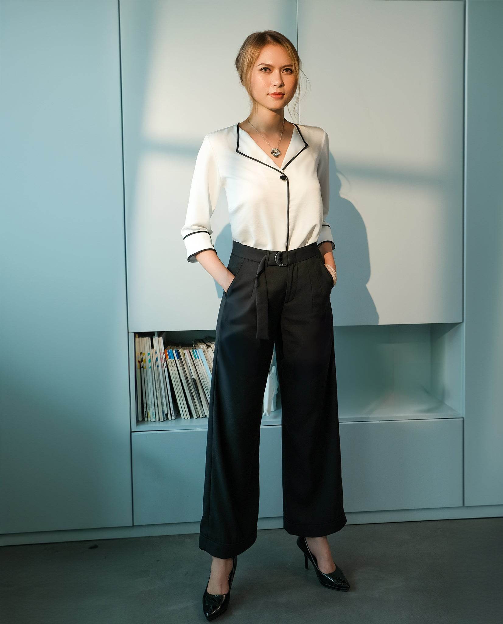 Áo Viền Tương Phản Phiêu TOP164 - Hity