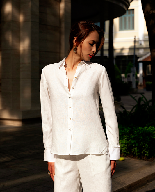 Áo Sơ Mi Linen Mộc Trà TOP171