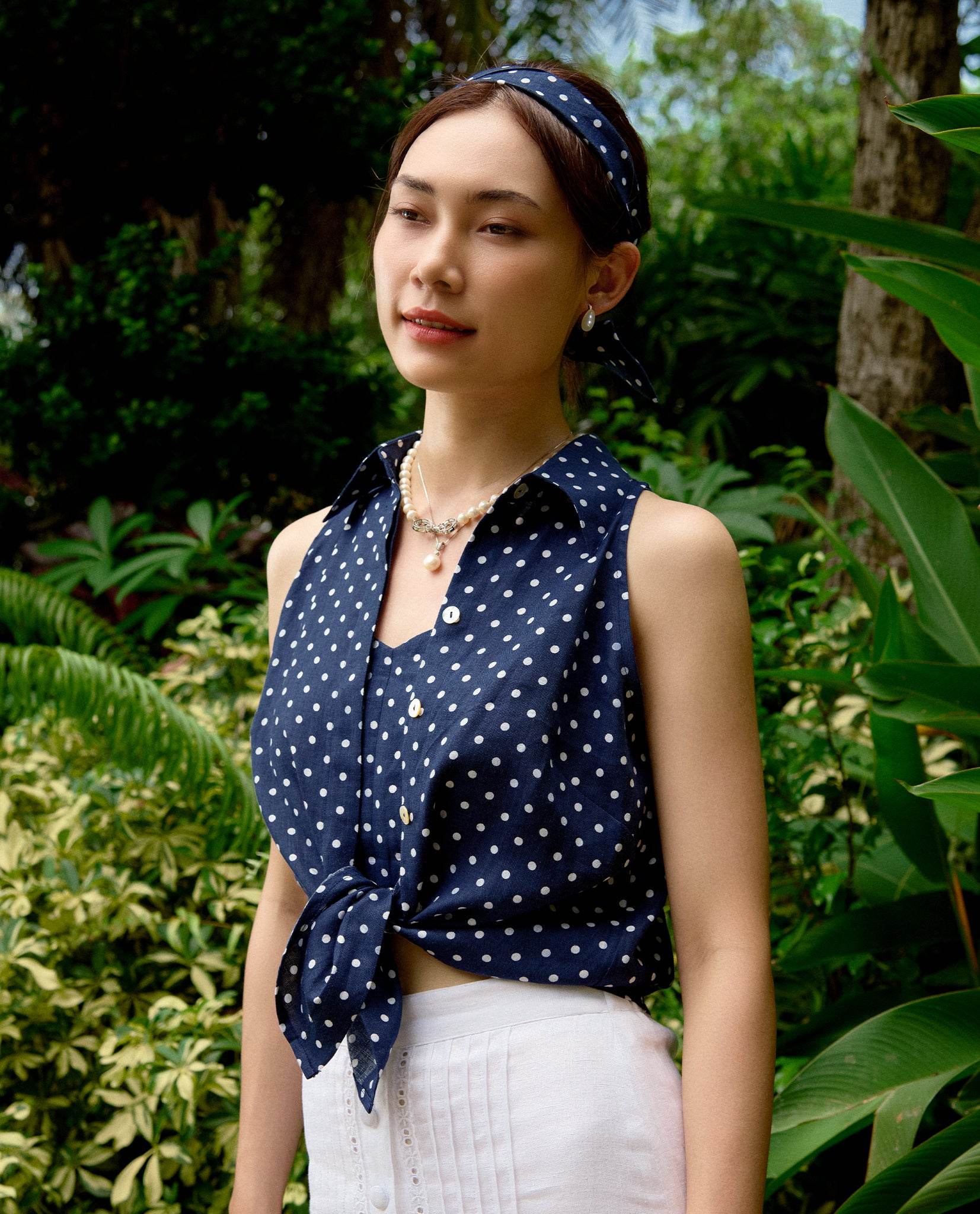 Áo Sơ Mi Halter Linen Hải Tinh TOP159 - Hity
