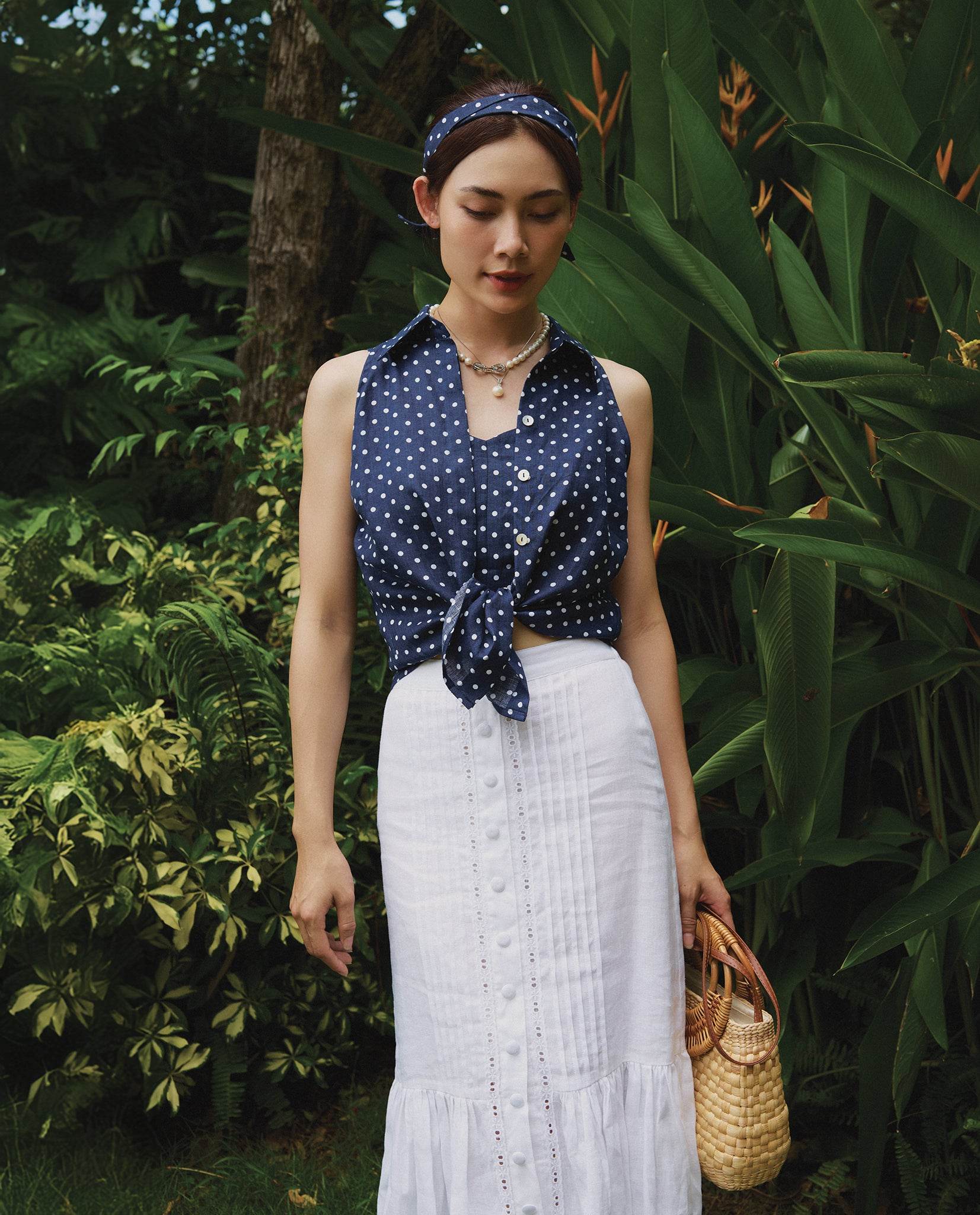 Áo Sơ Mi Halter Linen Hải Tinh TOP159 - Hity