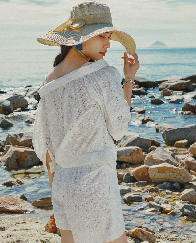 Áo Croptop Thêu Hạ Vũ TOP235 - Hity