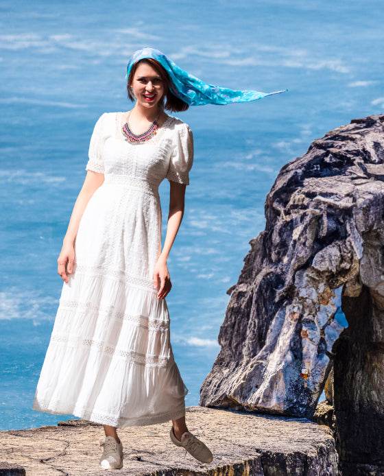 Đầm Maxi Cotton Nguyệt DRE119 - Hity