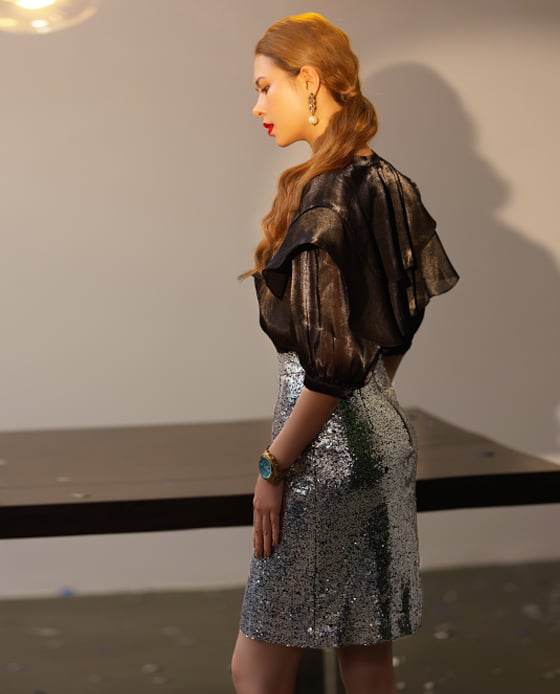 Váy Ngắn Mini Silver SKI026 - Hity