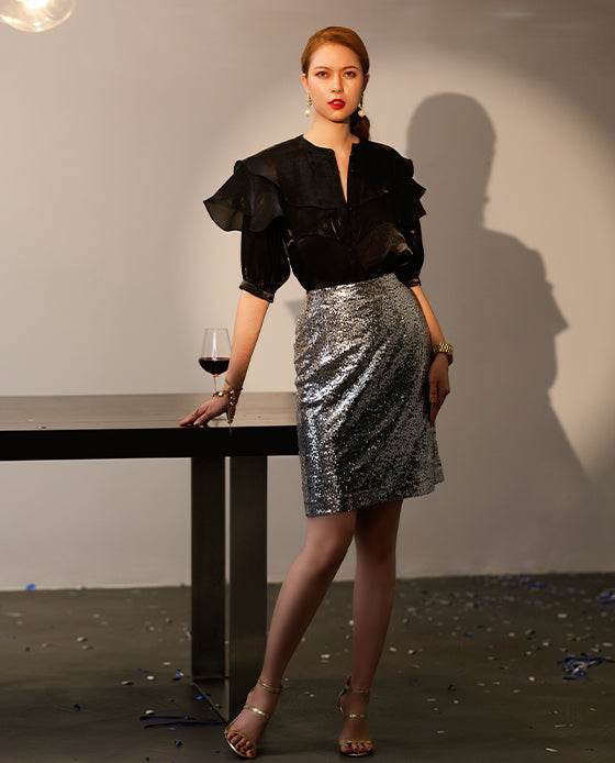 Váy Ngắn Mini Silver SKI026 - Hity