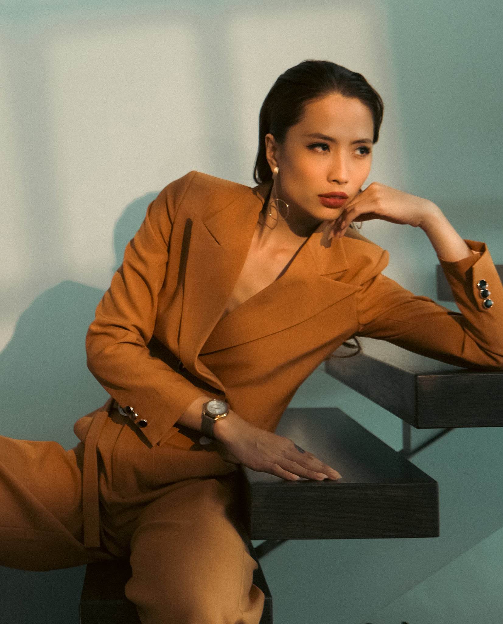 Áo Blazer Crop Mộc Ban TOP176 - Hity