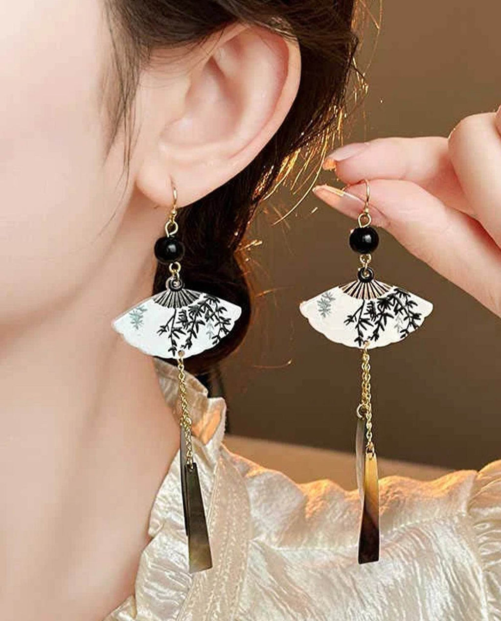 Bông Tai Quạt Trúc ACC190 - Hity