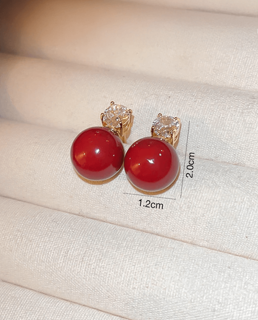 Bông Tai Hạt Ruby ACC113 - Hity