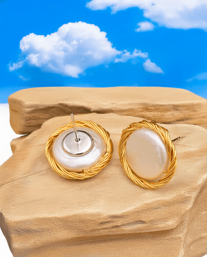 Bông Tai Nụ Ngọc Trai Baroque Handmade - Hity