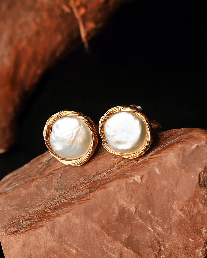 Bông Tai Nụ Ngọc Trai Baroque Handmade - Hity