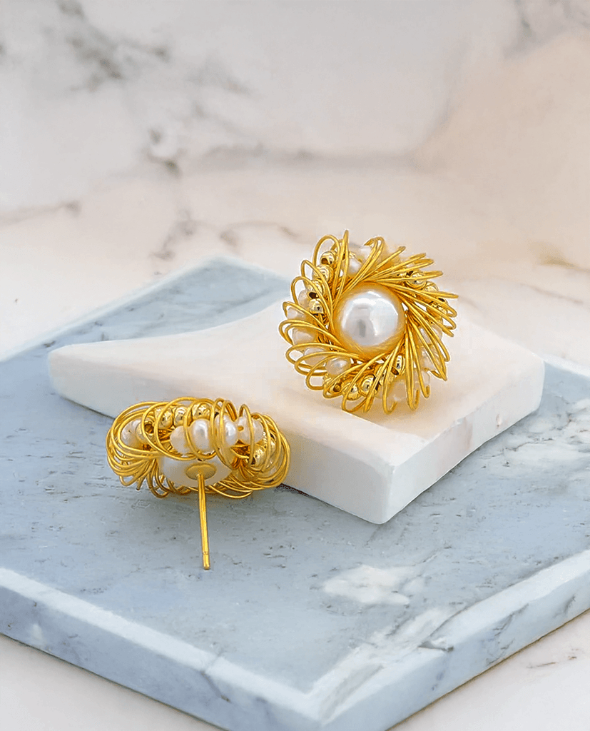 Bông Tai Nụ Ngọc Trai Baroque Handmade - Hity